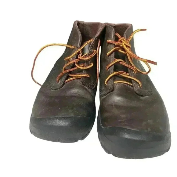 L.L. Bean Men\'s Leather Hiking Boots Dark Brown Lace Up 8.5 main image 11